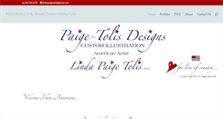 Desktop Screenshot of paige-tolisdesigns.com